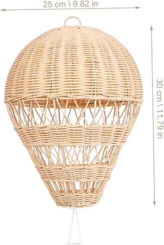 Rattan Hot Air Balloon Wicker Hot Air Balloon Pendant Balloon Centerpieces Rattan Ball Ornaments Hot Air Balloon Basket Home Decoration Hot Air Balloon Garland Chic Party Supplies in Saudi Arabia