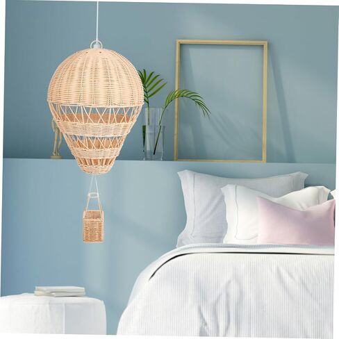Rattan Hot Air Balloon Wicker Hot Air Balloon Pendant Balloon Centerpieces Rattan Ball Ornaments Hot Air Balloon Basket Home Decoration Hot Air Balloon Garland Chic Party Supplies in Saudi Arabia