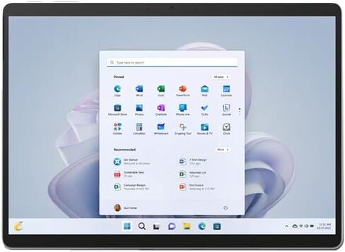 Microsoft Surface Pro 9 13" Touch Tablet, Intel i7, 16GB/256GB, Platinum Bundle with 2 YR CPS Enhanced Protection Pack in Kuwait