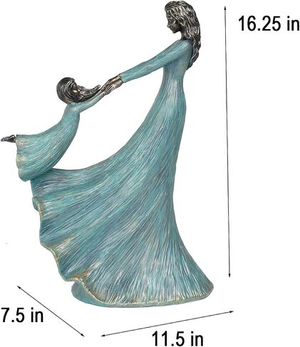 Living Room Decor Collectible Figurines - Mom and Child Playing Ornament, Modern Art Home Decoration Sculpture for Mothers Day Birthday Thanksgiving Office Shelf Bedroom Decor Gift in Saudi Arabia