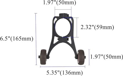 عجلات مساعدة لحمل السكوتر الكهربائي، تحويل السكوتر القابل للطي إلى عربة، متوافقة مع M365 Pro، Ninebot F30 F40، ملحقات السكوتر الموفرة للعمالة in Kuwait