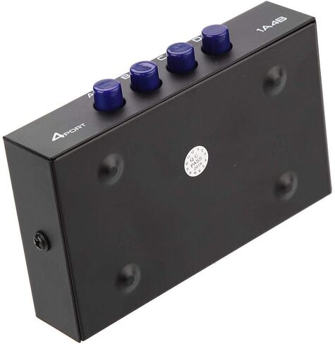 2/4 Port USB 2.0 Sharing Switch Box, USB Manual Sharing Switch for 2/4 PC Printer Scanner to Share USB Devices,No Need of External Power(4 Port) in Saudi Arabia