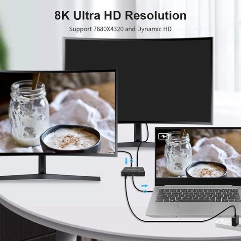 Chenyang DisplayPort Switch 8K DisplayPort Splitter Bi-Direction DisplayPort Switcher DisplayPort Switch Splitter DP DisplayPort Adapter in Saudi Arabia