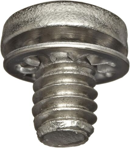 Small Parts 18-8 Stainless Steel Machine Screw, Plain Finish, Pan Head, Phillips Drive, Meets ASME B18.13, Conical Spring Lock Washer, 5/8" Length, Fully Threaded, #4-40 UNC Threads (Pack of 25) in Saudi Arabia