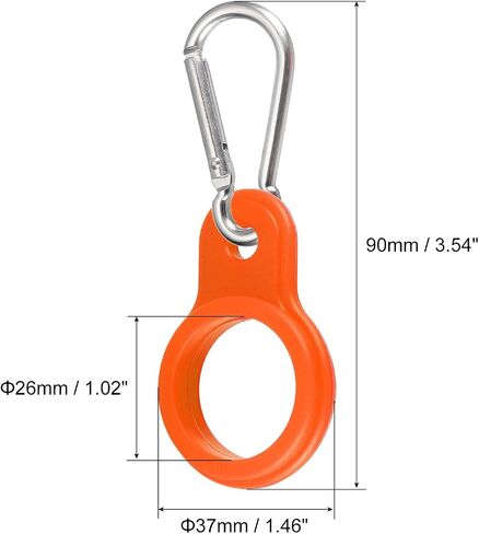 PATIKIL Silicone Water Bottle Clip with Buckle, Drink Holder Hook Keychain Clip Ring for Outdoor Activities Daily Use in Saudi Arabia