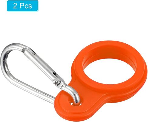 PATIKIL Silicone Water Bottle Clip with Buckle, Drink Holder Hook Keychain Clip Ring for Outdoor Activities Daily Use in Saudi Arabia