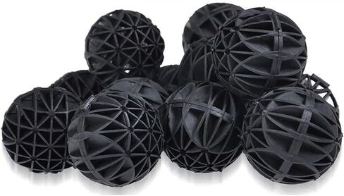 J-star 1.1 Lbs Ceramic Rings for Aquarium Filter, Bioballs Filter Media for Ponds, Eco-Friendly Ceramic Bio Filter Media with Mesh Bag, for Wall-Mounted Filter Equipment, Filter Bucket and etc.… in Saudi Arabia