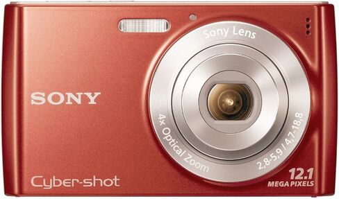 كاميرا Sony Cyber-Shot DSC-W510 12.1 ميجابكسل رقمية ثابتة مع عدسة تكبير بصري واسعة الزاوية 4x وشاشة LCD 2.7 بوصة (أحمر) (متجددة) in Saudi Arabia