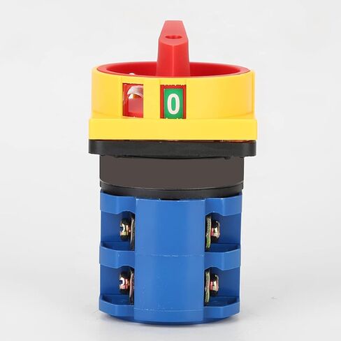 1Pcs Universal Changeover Selector Switch, Power Transfer Switch, 2 Positions 8 Terminals, LW26GS-20/04-2 Padlock 380V 20A Motor, Water Pump Generators, Rotary Cam Selector in Saudi Arabia