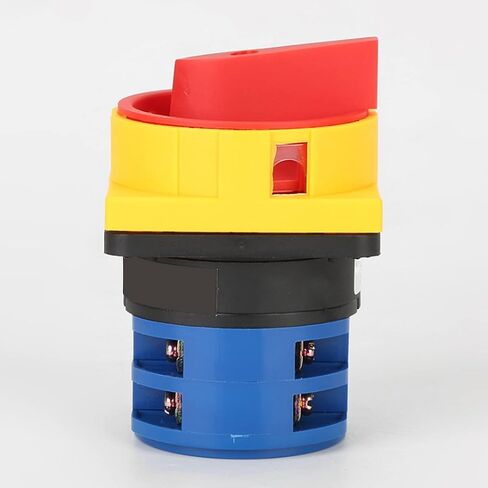 1Pcs Universal Changeover Selector Switch, Power Transfer Switch, 2 Positions 8 Terminals, LW26GS-20/04-2 Padlock 380V 20A Motor, Water Pump Generators, Rotary Cam Selector in Saudi Arabia