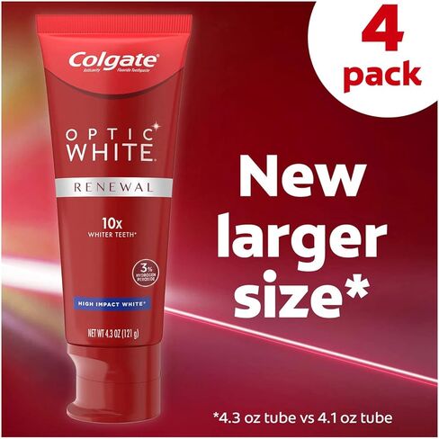 Colgate Optic White Renewal Toothpaste (4 PK/4.3 Oz) in Kuwait