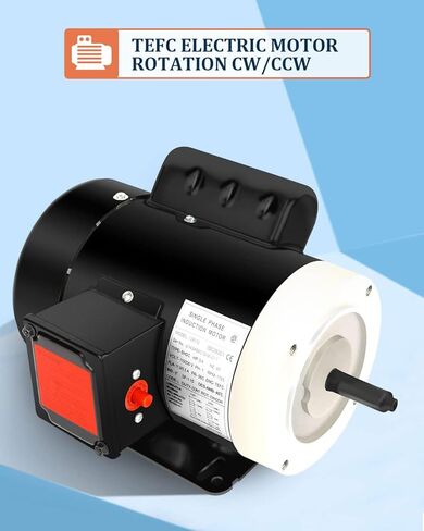 3/4HP Electric Motor 1725RPM, Single Phase,56C Frame,115V/230V, 5/8"Shaft Diameter Rolled Steel Shell 60HZ in Saudi Arabia