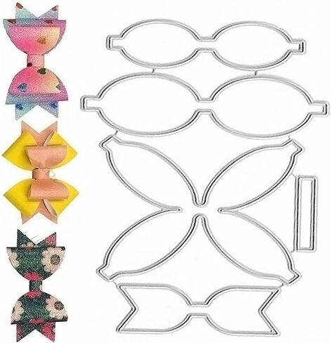 Set of 3pcs Bow Tie Metal Cutting Dies 3D Bow Die Cuts Christmas Bowtie Hair Bow Cutting Stencils for DIY Scrapbooking Embossing Paper Leather Card Making Accessories, Scrapbooking Die-Cuts in Saudi Arabia