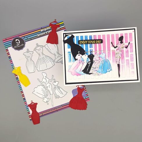 7pc Fancy Frames Dies Nesting Frame Metal Cutting Die Cut for Paper Craft Handmade Card Making Greeting Cards Scrapbooking & Album Arts from Alina Crafts in Saudi Arabia