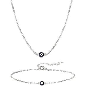 HUASAI قلادة عيون الشر للنساء قلادة عين الشر قلادة أوجو للفتيات المراهقات in Kuwait