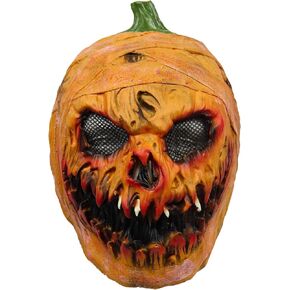 Halloween Pumpkin Mask Scary Pumpkin Head Mask Flame Demon Mask Horror Skull Mask Halloween Costume Cosplay Props in Kuwait