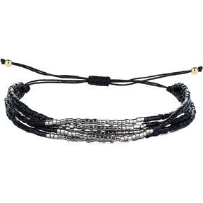 KELITCH Miyuki Beaded Bracelets Multi Strands Bracelets Adjustable Bohemian Style Charm Bangles