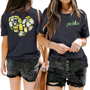 قميص مخلل قميص مخلل بلايز - تي شيرت نسائي برسوم مخلل خيار مخلل تي شيرت مخلل مخلل ملابس هدية لعشاق المخلل in Kuwait