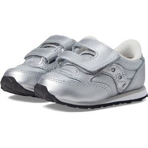 Saucony Girl's Original Jazz Hook & Loop (Toddler/Little Kid) Silver 4 Toddler M