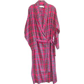 LA CERA Women's Shawl Collar Cotton Robe