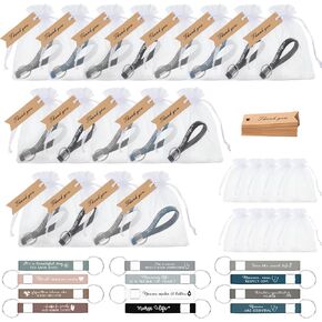 Roowest 24 Pcs Appreciation Keychains Bulk Nurses Doctors Inspirational Quotes Silicone Keychains Gifts with Thank You Tags and Organza Bags for School Office Teacher Employee Coworkers