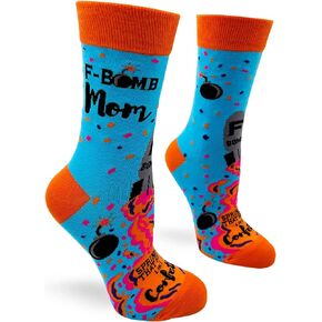 Women's Funny Novelty Crew Socks F-Bomb Mom, Sprinkle That Sh-t Like Confetti Sayings