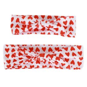 LABANCA 4 Pack 4th of July Headband Head Band Wrap American Flag Print Elastic Cloth Hairbands Bandana (4 Pcs)