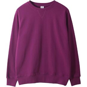 chouyatou Men's Active Heavy Blend Cotton Crewneck Pullover Sweatshirt Tops