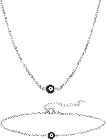 HUASAI Evil Eyes Choker Necklace for Women Evil Eye Necklace Choker Ojo Necklace for Teen Girls in Kuwait