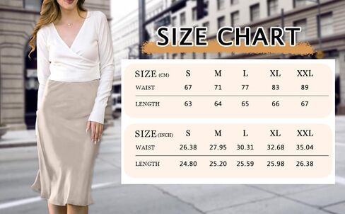 ROTOXA Womens High Waisted Midi Skirt Solid Satin Dress Zipper Elegant Work Skirts Flared Mid Skirts in Saudi Arabia