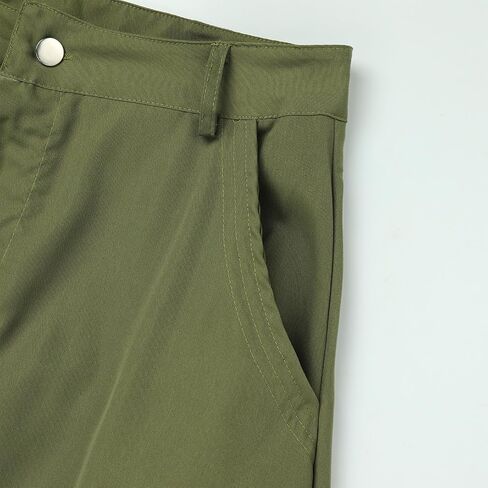 Women Trendy Y2K Cargo Maxi Skirts Vintage Solid High Rise Drawstring Ruched Long Skirt with Pockets Streetwear in Saudi Arabia