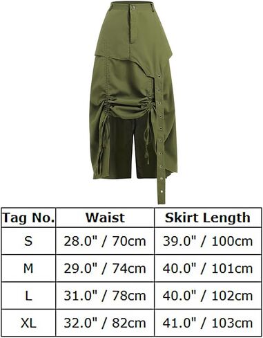 Women Trendy Y2K Cargo Maxi Skirts Vintage Solid High Rise Drawstring Ruched Long Skirt with Pockets Streetwear in Saudi Arabia
