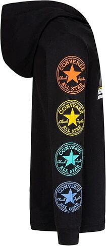 Converse Boy's Long Sleeve Hooded Tee (Big Kids) in Saudi Arabia