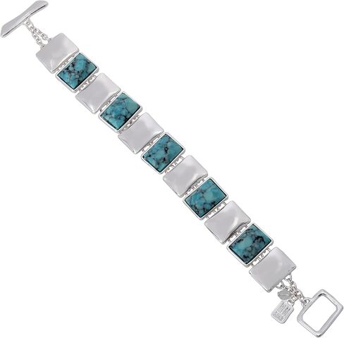 روبرت لي موريس سوهو سوار من حجر الفيروز، مقاس واحد، معدن، تركواز in Kuwait