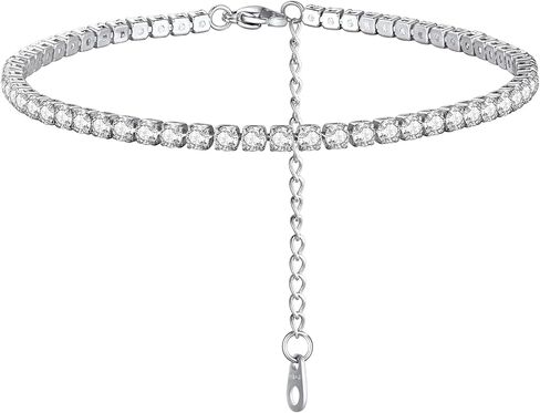 FindChic 925 Sterling Silver Figaro/Cuban Link Italian Chain Bracelets for Women Men 3MM/5MM Width 6.3'' to 8.3'' Length Adjustable, with Gift Box in Kuwait