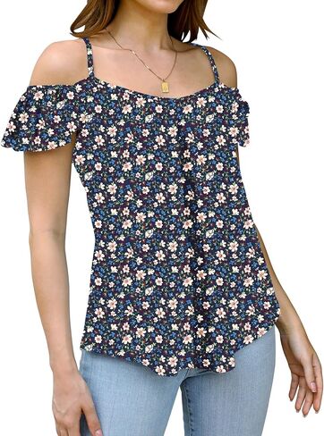 LUYAA Womens Scoop Neck Sleeveless Tank Tops Eyelet Embroidery Shirts Casual Loose Fit Camisole Blouses in Saudi Arabia