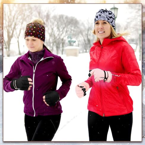 4 Pair Winter Ski Snow Gloves for Women Men Youth Touchscreen Waterproof Hand Warming Gloves in Saudi Arabia