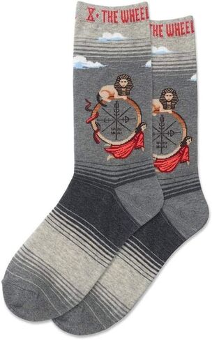 Hotsox Women's The Wheel Tarot Socks 1 Pair, Grey Heather, Women's 4-10 Shoe in Saudi Arabia
