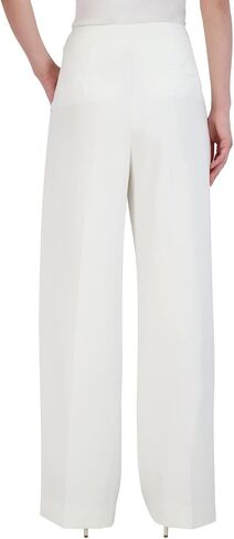 BCBGMAXAZRIA Women's High Waisted Wide Leg Pant Front Pleats Functional Pockets Trouser in Saudi Arabia