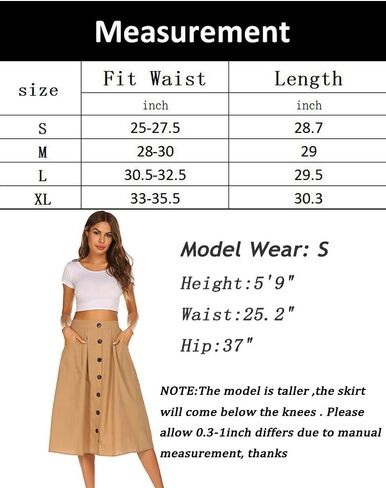 Naggoo Front Button Skirt for Summer Chiffon Floral Yellow Women Skirts with Pockets Medium in Kuwait