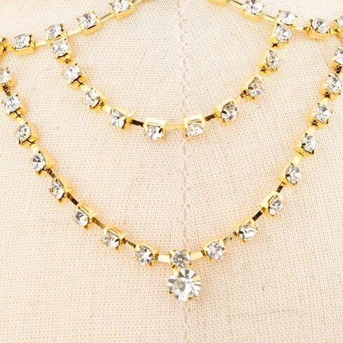 Rumtock Tassel Rhinestones Cap Headpiece Gold Forehead Piece with Crystal Beads for Women Girls Exotic Head Jewelry for Women Girls Wedding Bridal Headpiece in Kuwait