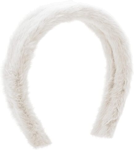 Wee Ones Solid faux fur headband in Saudi Arabia