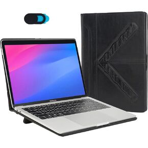TYTX Compatible with MacBook Pro Leather Case 13 Inch 2016-2022 (A1989 A1706 A1708 A2159 A2289 A2251 A2338 M1 M2), with a Camera Cover Slide for Free