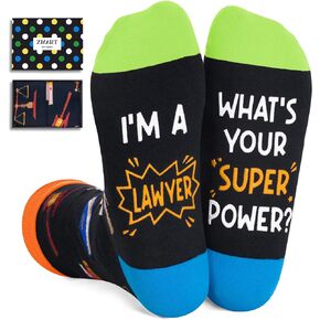Zmart Unisex Lawyer Socks Law And Order Socks Law School Gifts Law Student Gifts Lawyer Gifts Attorney Gifts Social Justice Gifts Lawyer Graduation Gifts