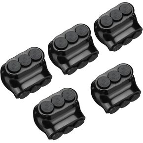 5 Pcs Insulated Connectors, Black Multi Splice Connector, 3 Ports Cable Connectors Single Entry Electrical Power Connector, Pre Filled Wire Connectors Interconnect Terminals (2-14 Wire Range) in Saudi Arabia