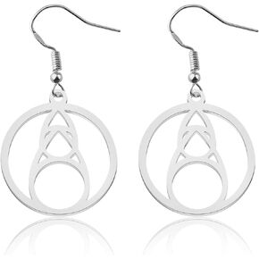 The Owl House Inspired Gift Fire Glyph Charm Earring for Her Owl House Fans Gift