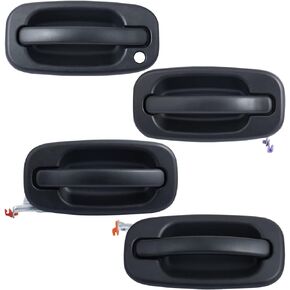 Deal New 4pcs Front+Rear Driver+Passenger Side Textured Blk Exterior Door Handle Replacement Kit Fit 99-06 Silverado/Sierra 07 Old Body 00-06 Suburban/Tahoe/Yukon/XL 02-06 Avalanche/Escalade/ESV/EXT