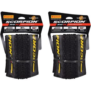 Pirelli Scorpion XC H Yellow Label Bicycle Tire (29" x 2.2) Optimal Speed and Grip for Hardpacked Courses, Durable Performance for XC Racing and Enduro
