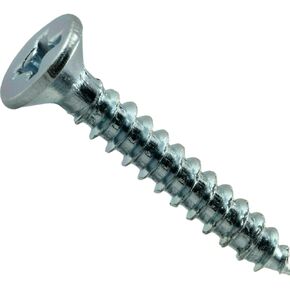 014973292065 Phillips Flat Wood Screws, 6 x 7/8, Piece-100, zinc