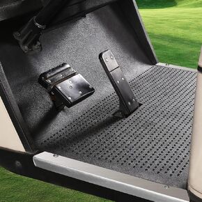 10L0L Golf Cart Full Coverage Liner Floor Mat for EZGO TXT 1996-up Electric and Gas, Black